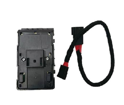 کلید شیشه بالابر سمت راننده تسلا مشکی مات با سیم 1081037-02-G