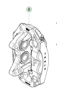 تسلا مدل 3 کالیپر ترمز جلو چپ 8008202-00-A 2017-2023