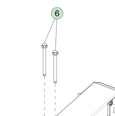 M10x130 استیل HF بولت برای Tesla Model 3/Y 2017-2023 1446114-00-B