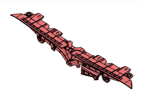 مدل تسلا مدل S 2021+ حامل نشان T جلو سیاه پلاستیکی 82x13x10mm