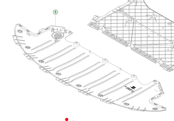 پوشه جلویی Valance مشکی برای Tesla Model S 2021+ 177x65x4cm