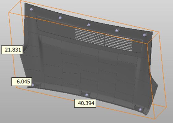 آستر صندوق جلوی تسلا مدل S 2021+ عقب 40x22x6 سانتی‌متر پلاستیک مشکی