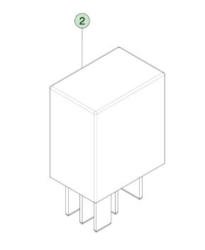 رله پلاگین 40 آمپر 12 ولت برای تسلا مدل S (2012-2021) قطعه OEM شماره 1009577-00-A