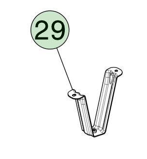 مقاومت بالا مونتاژ براکت صندوق دست چپ برای Tesla Model X (2015-2021) OEM قسمت 1049739-00-G